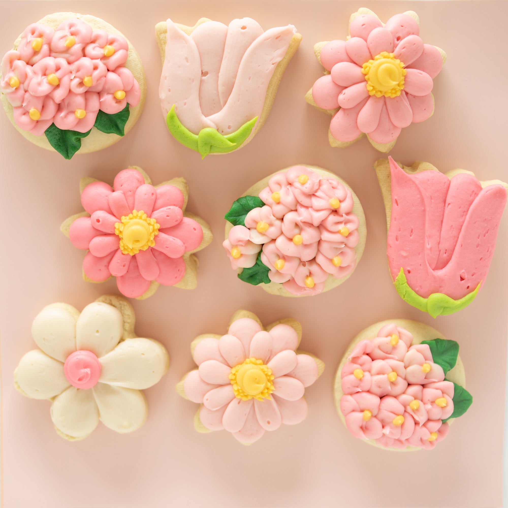 Floral BIG cookies (6 Big 8 Mini)