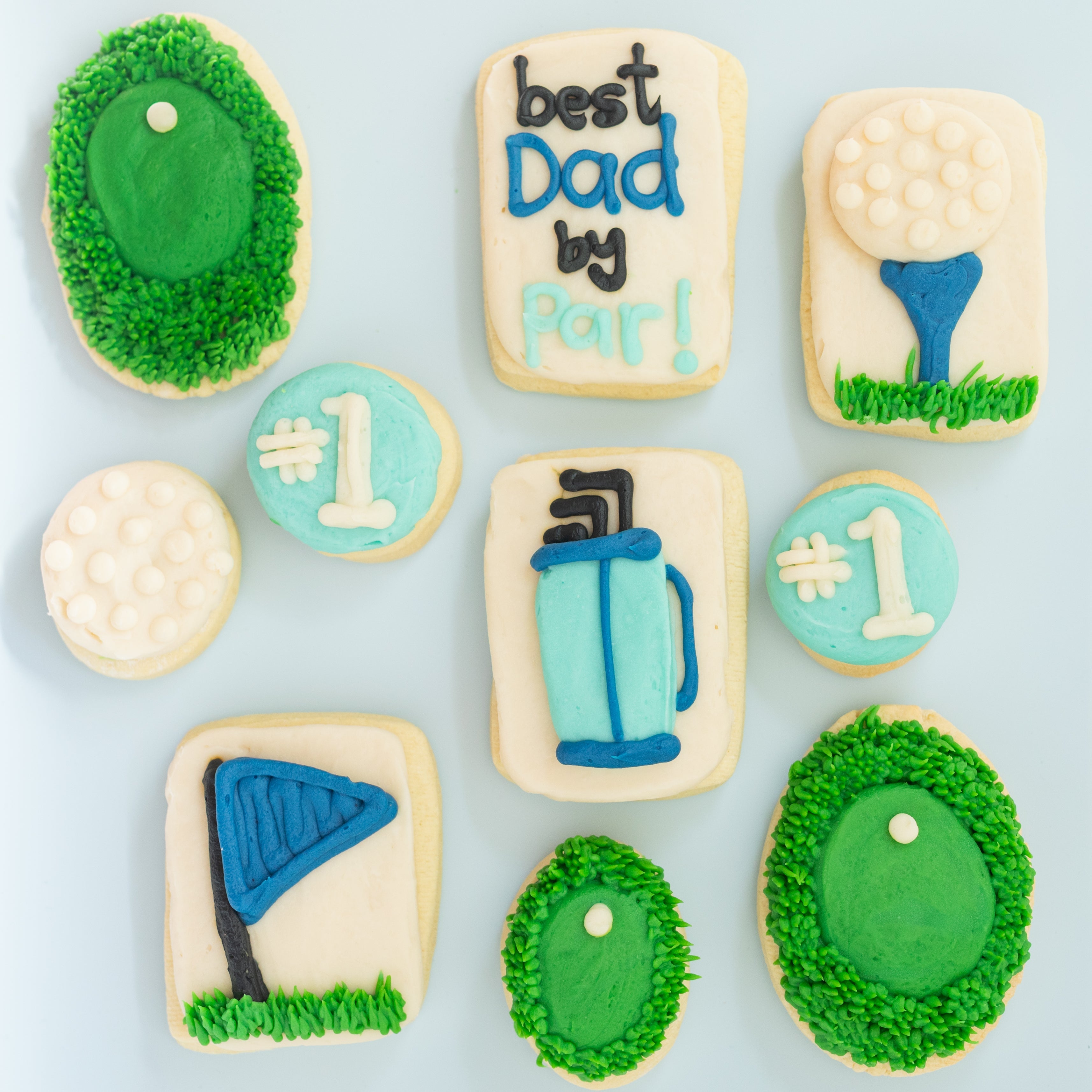 Father's Day "Best dad by Par" Sugar Cookies