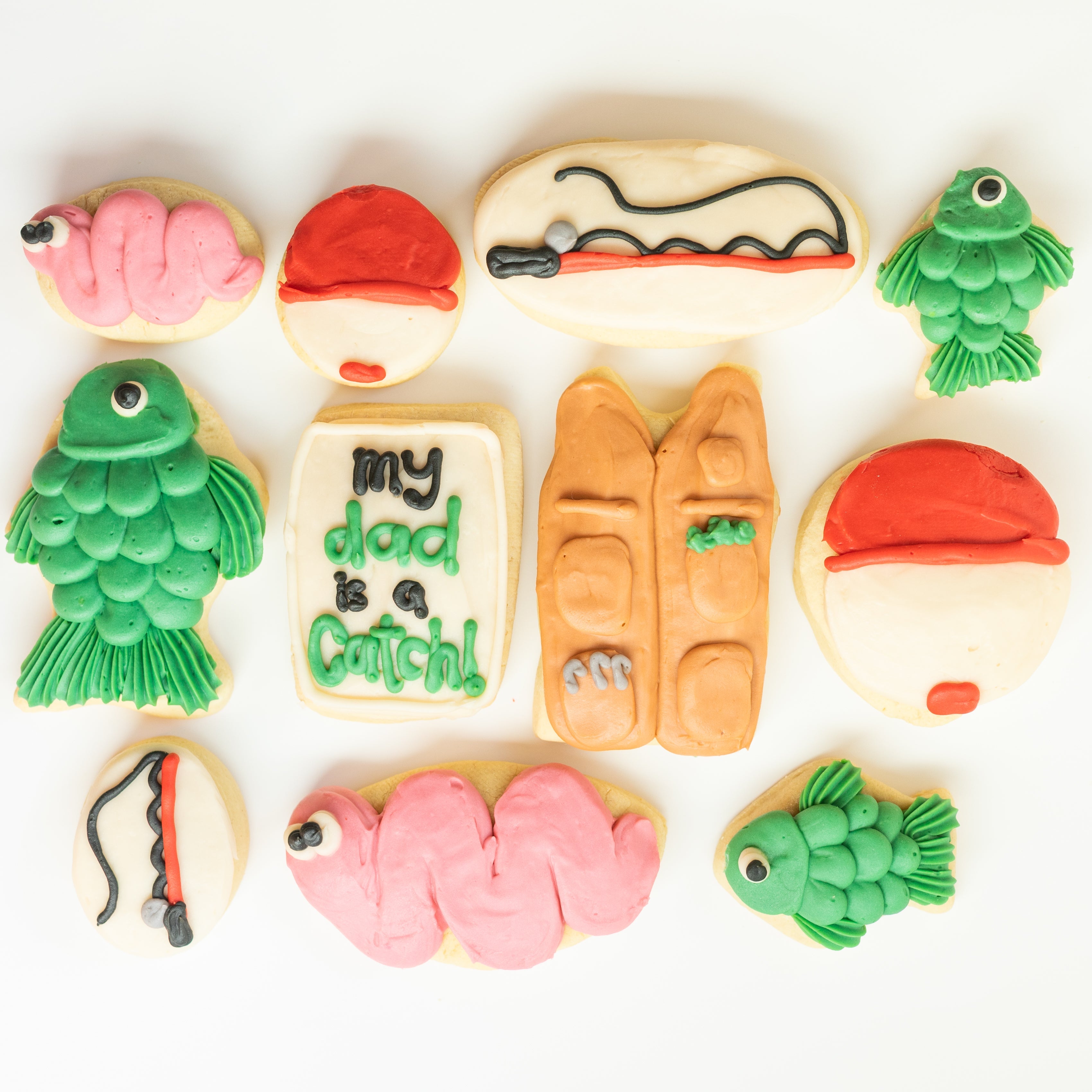 Father's Day Sugar Cookies "My Dad's a Catch"
