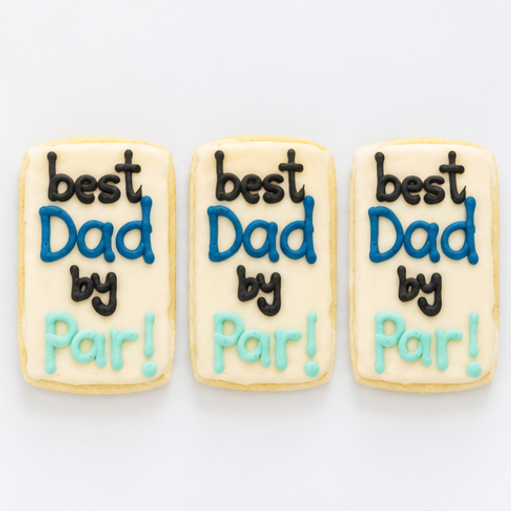 Best Dad by "Par" BIG Sugar Cookies (1 Dozen)