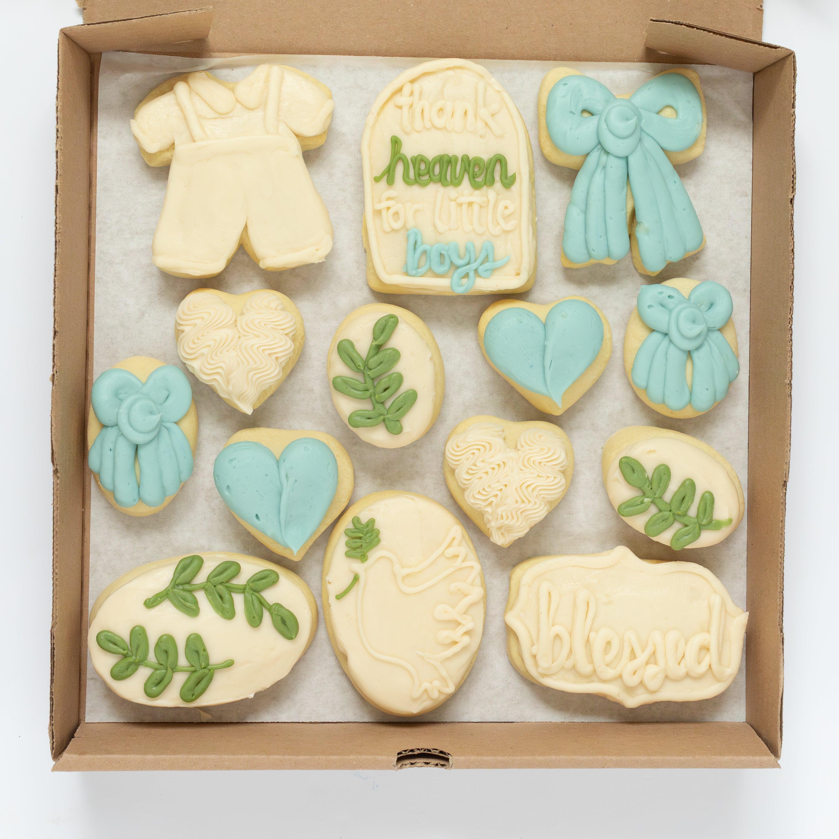 Boy Baby Blessing Party Box (6 BIG & 8 MINI)