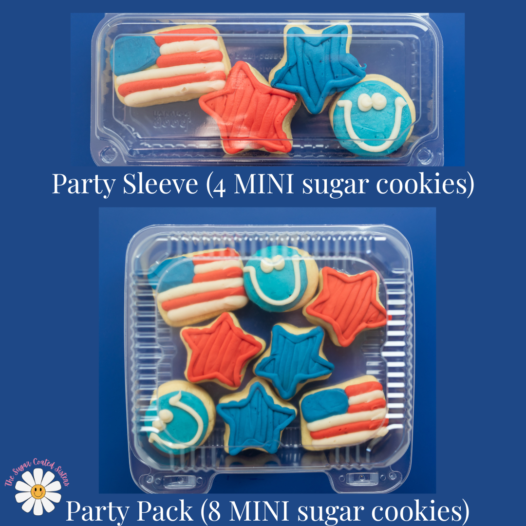 Stars & Stripes Party Pack (8 MINI cookies)