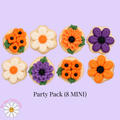 Spooky Florals Party Pack (8 MINI cookies)