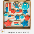 Stars & Stripes Party Box (6 BIG & 8 MINI)