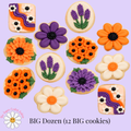 Spooky Florals BIG Sugar Cookies (1 Dozen)