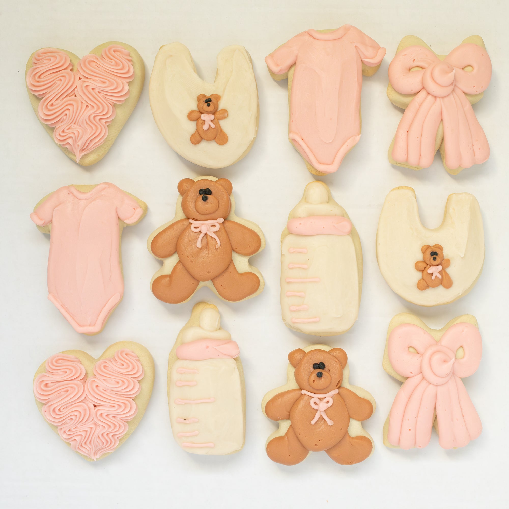 Baby Girl BIG Sugar Cookies (1 Dozen)