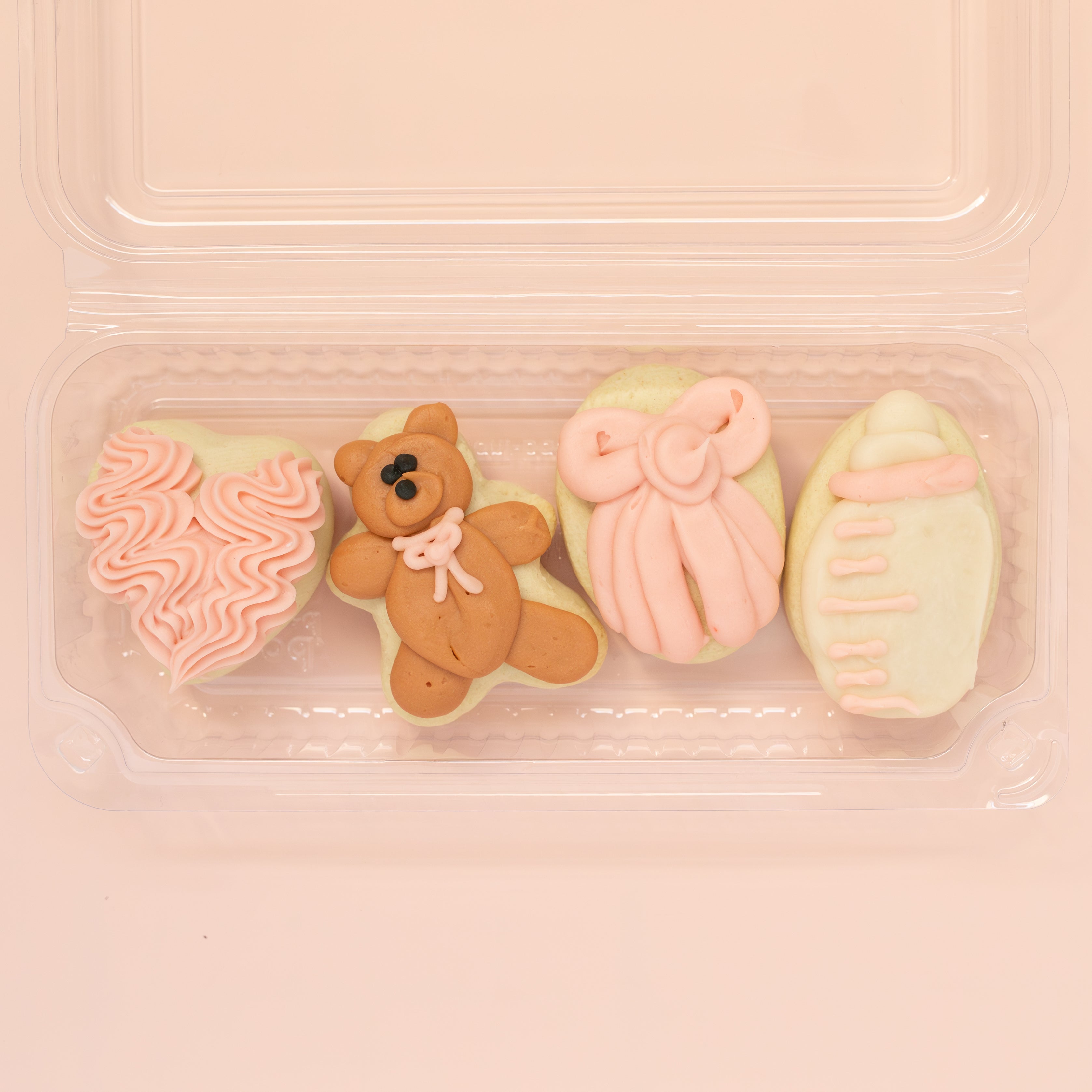 Baby Girl Party Sleeve (4 MINI cookies)