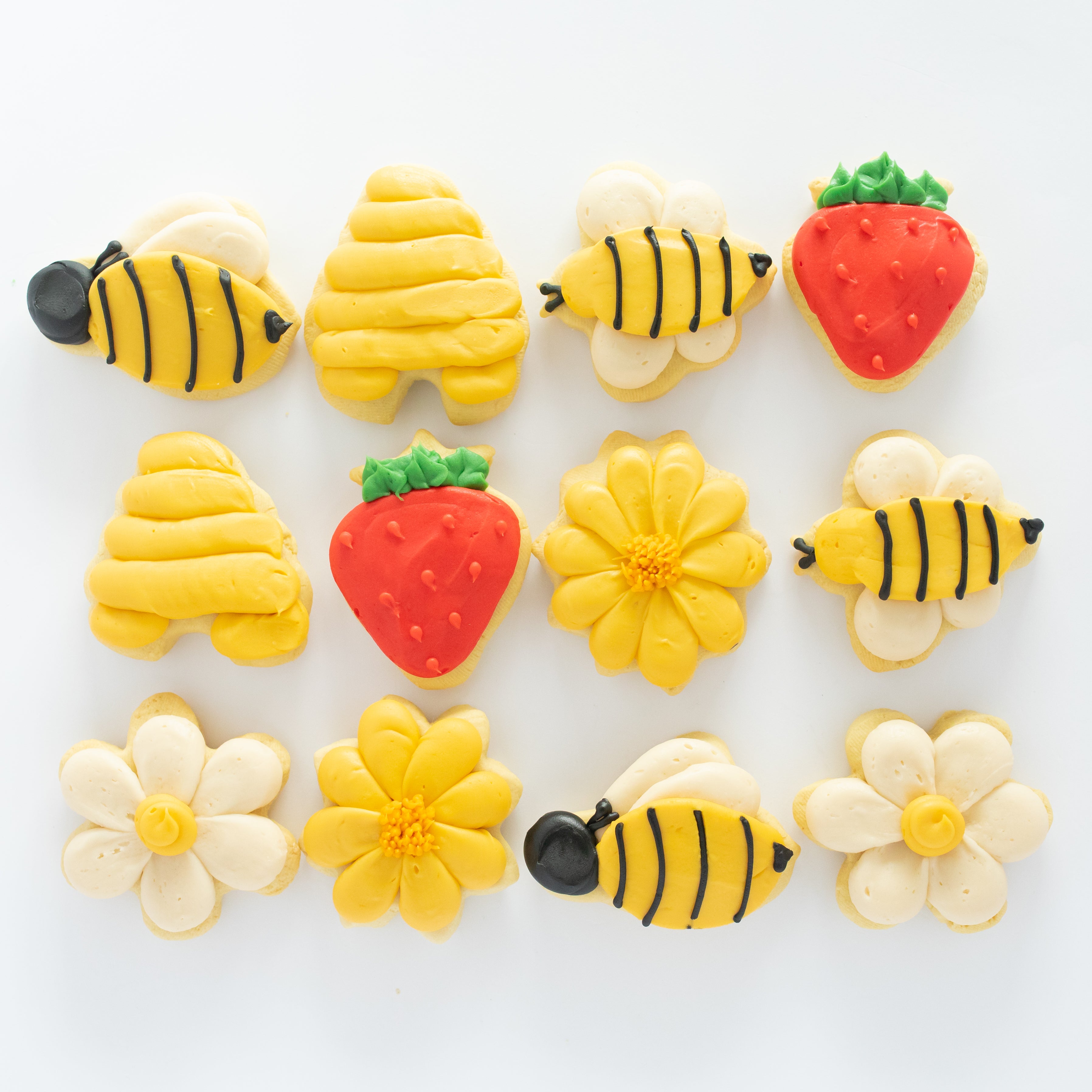 Bees & Berries BIG Sugar Cookies (1 Dozen)