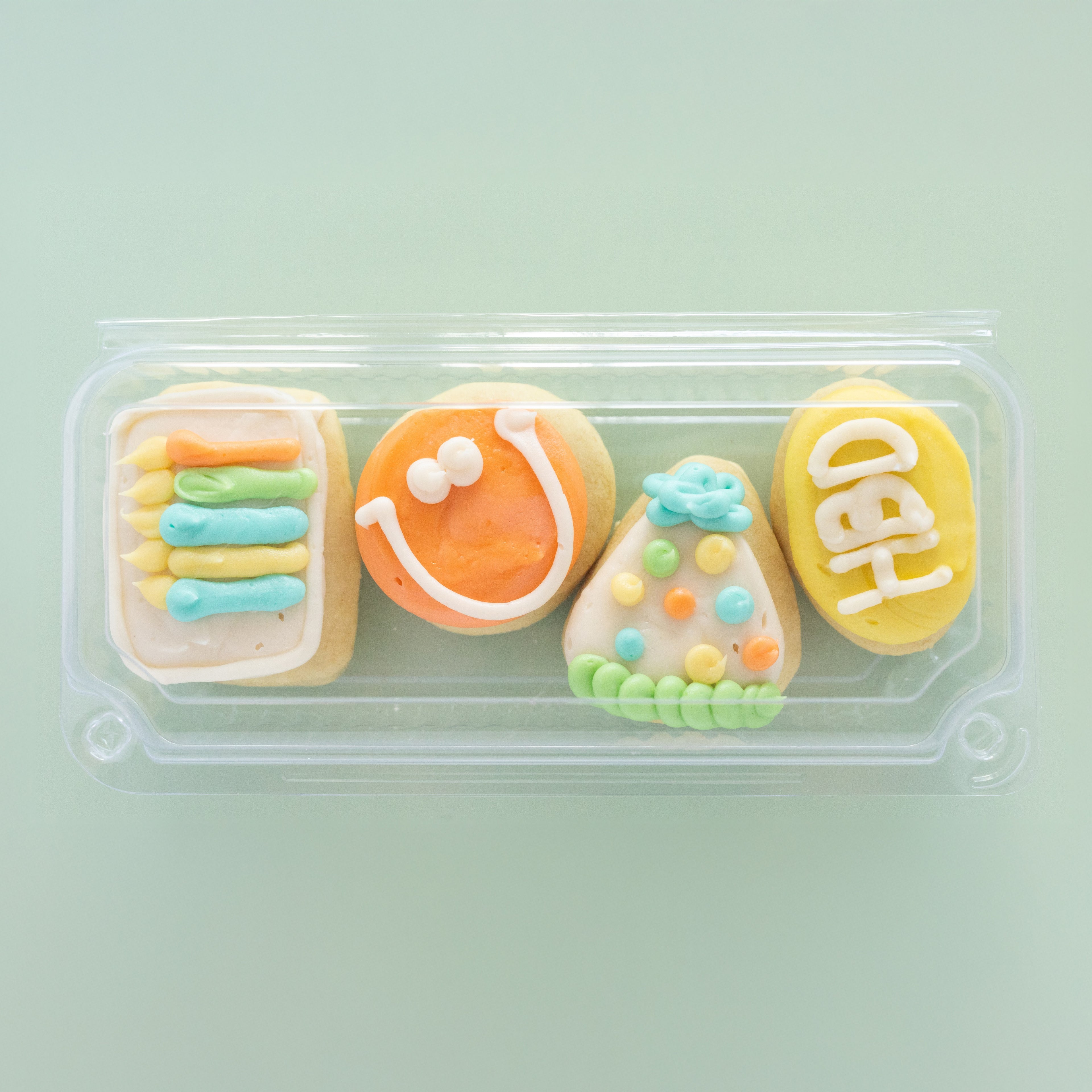 Birthday Boy Party Sleeve (4 MINI Sugar Cookies)