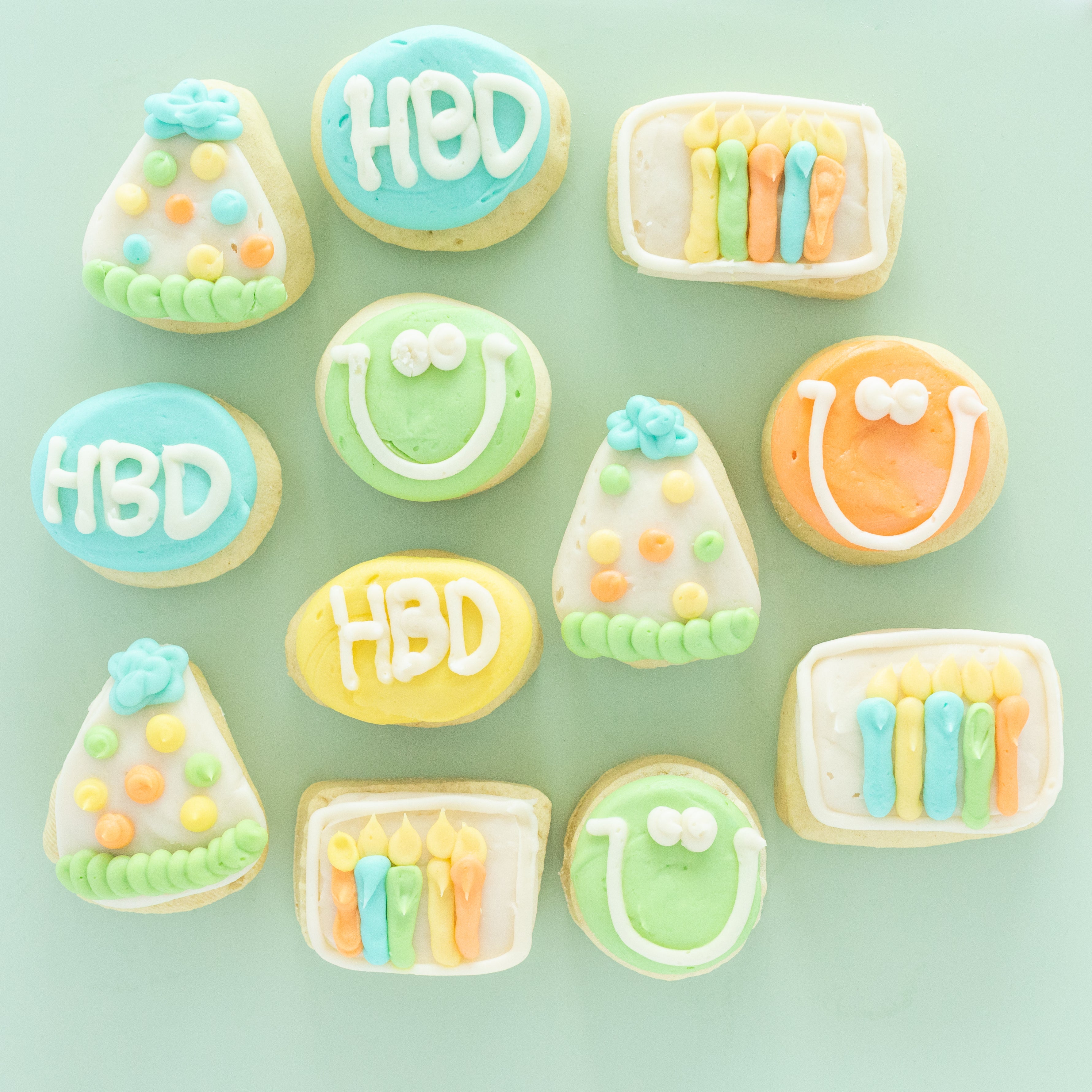 Birthday Boy MINI Sugar Cookies (1 Dozen)