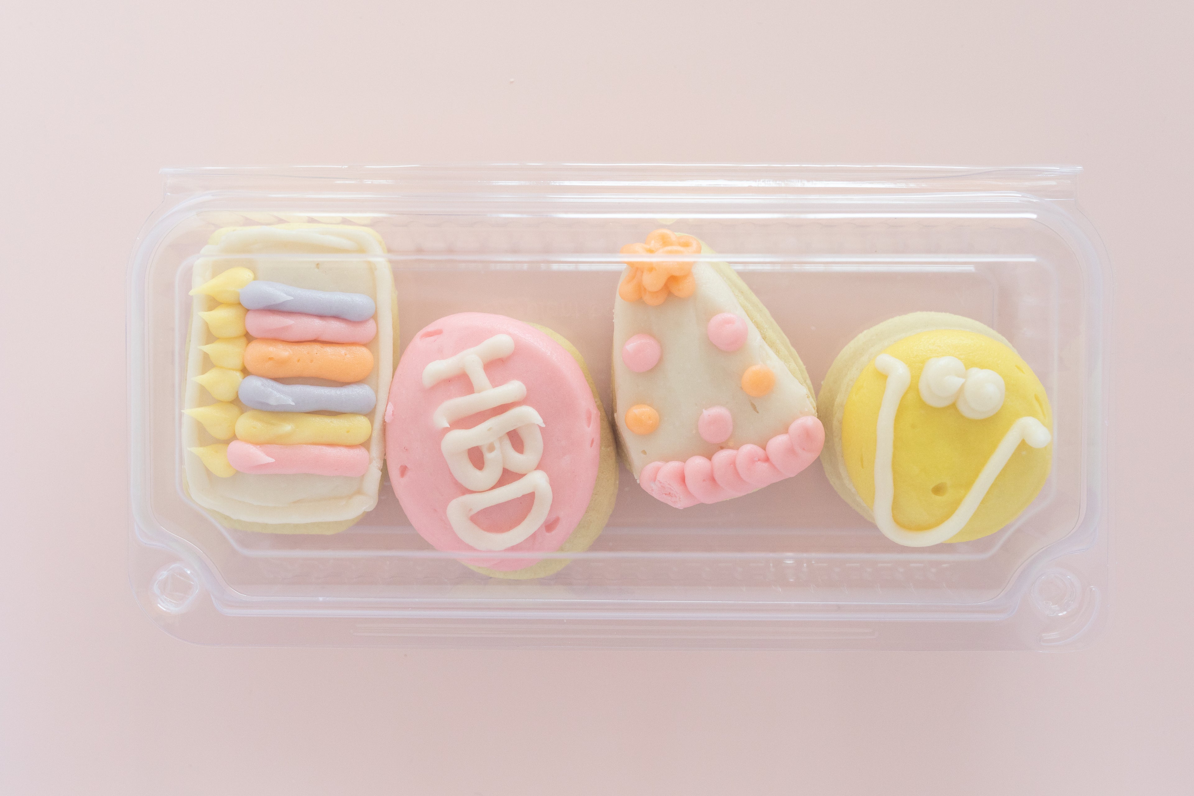 Birthday Girl Party Sleeve (4 MINI Sugar Cookies)