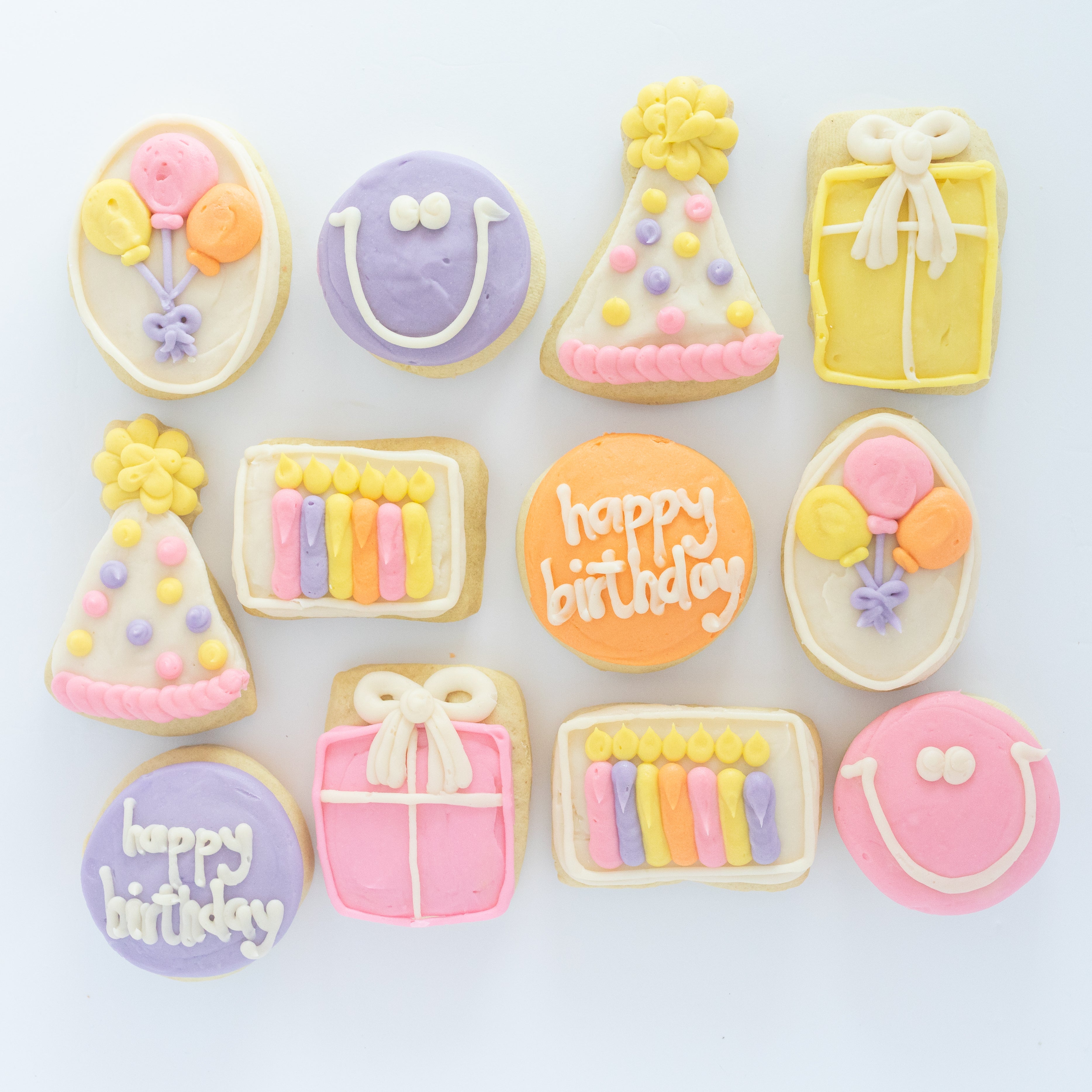 Birthday Girl BIG Sugar Cookies (1 Dozen)