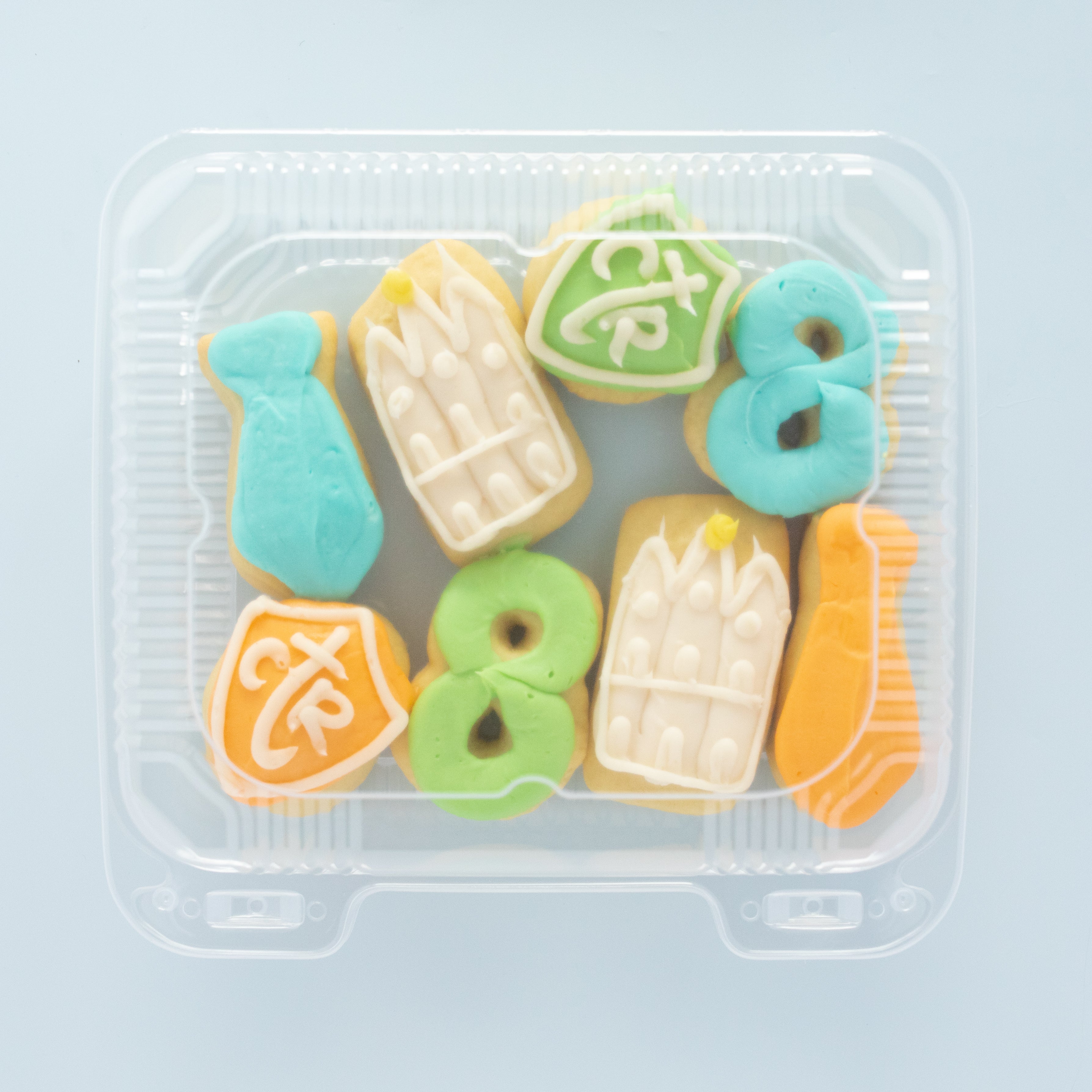 Boy Baptism Party Pack (8 MINI Sugar Cookies)