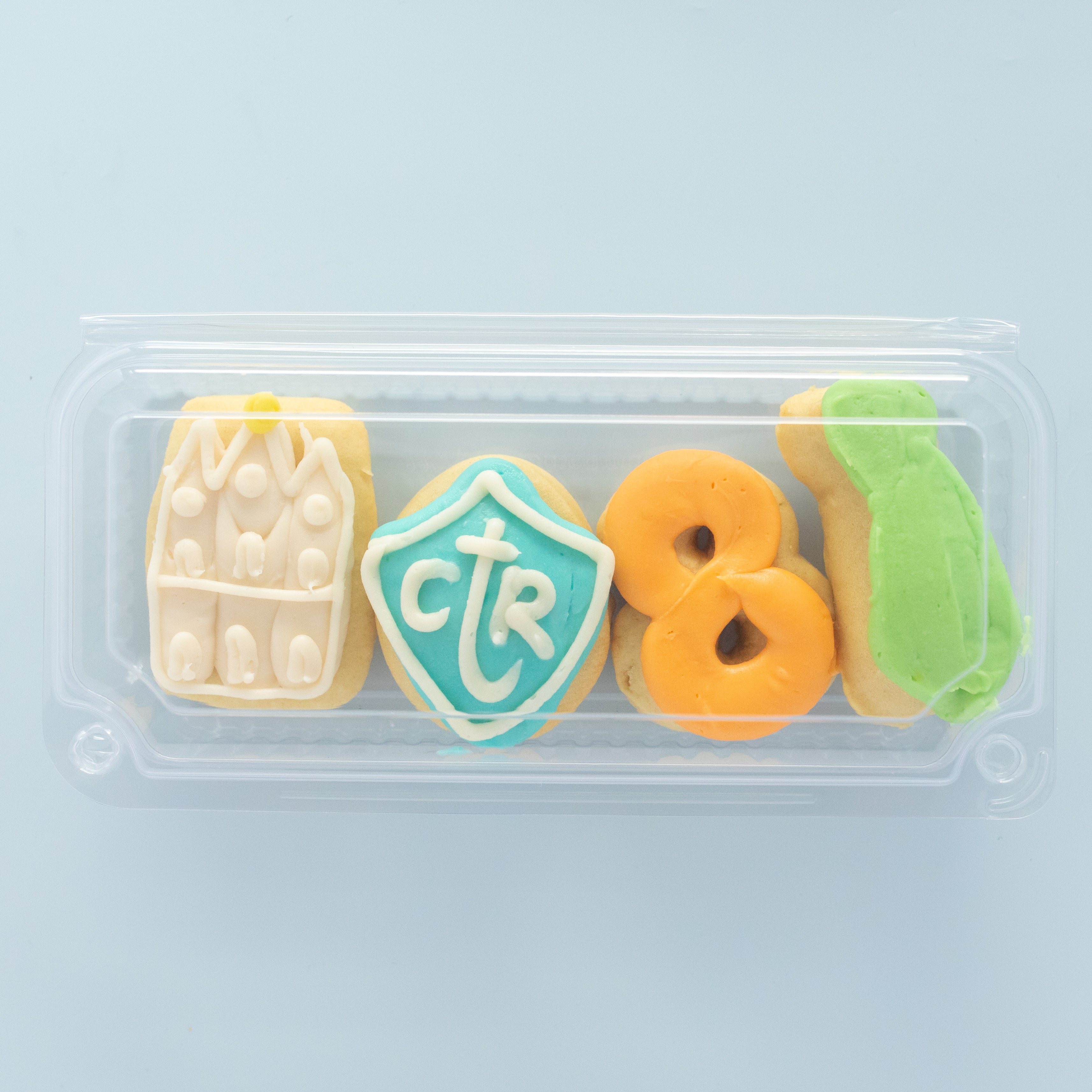 Boy Baptism Party Sleeve (4 MINI Sugar Cookies)
