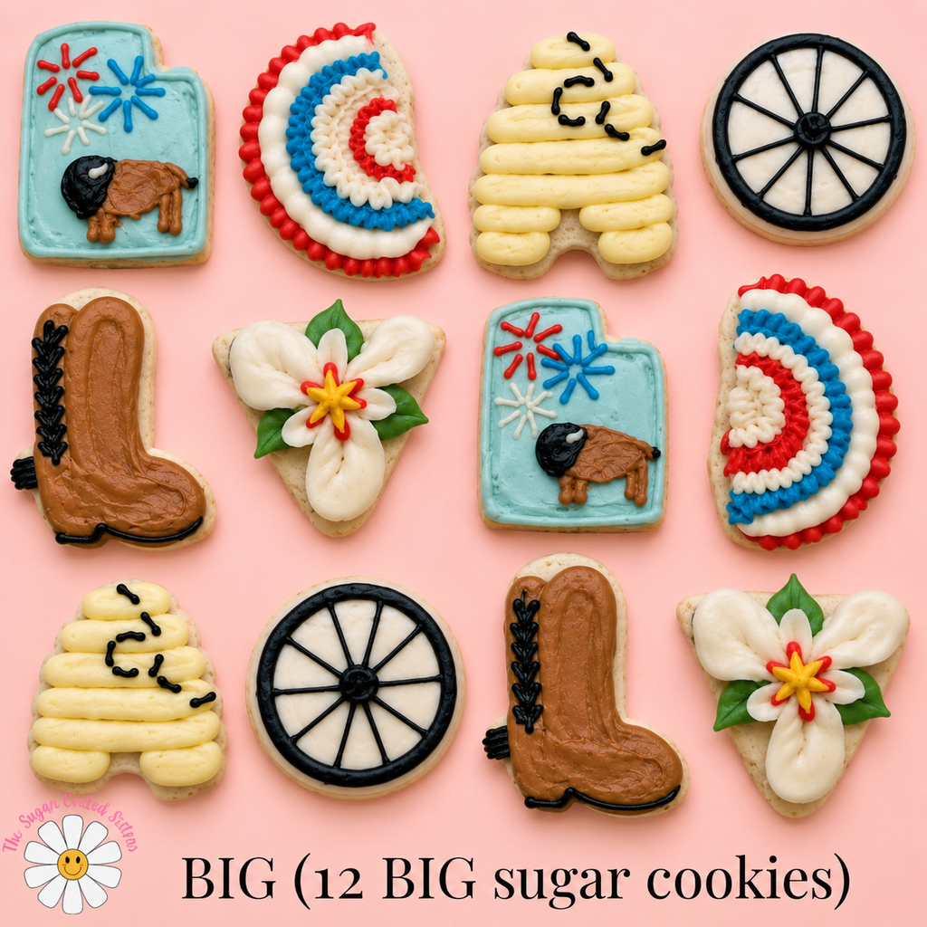 Pioneer Day BIG Sugar Cookies (1 Dozen)