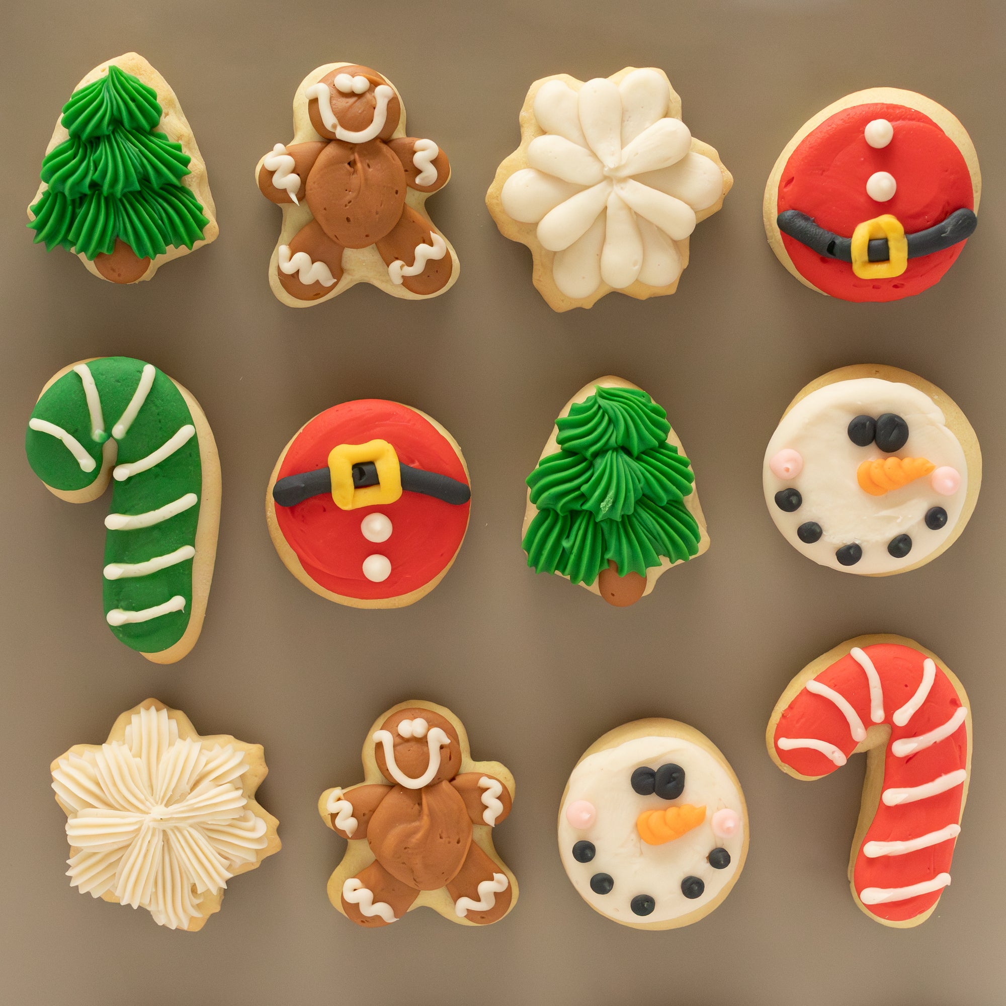 Classic Christmas MINI Sugar Cookies (1 Dozen)