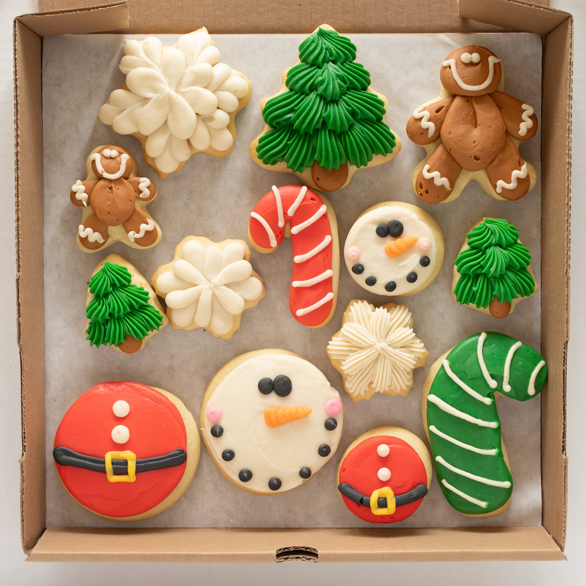 Classic Christmas Party Box (6 BIG & 8 MINI Sugar Cookies)