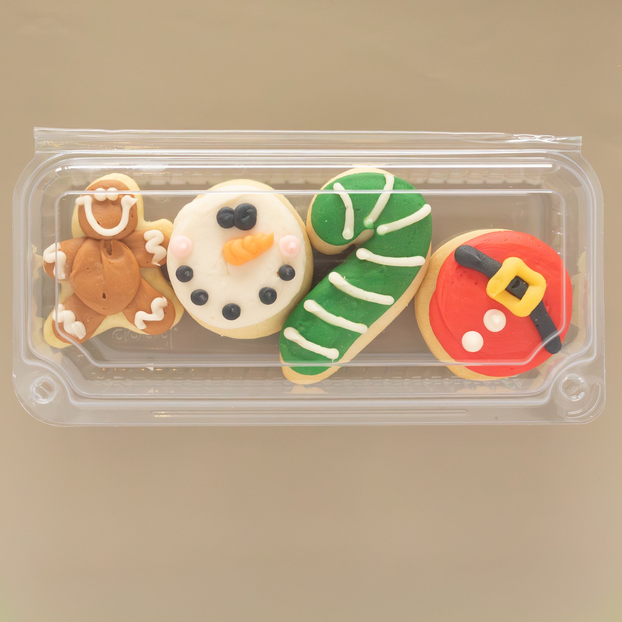 Classic Christmas Party Sleeve (4 MINI Sugar Cookies)
