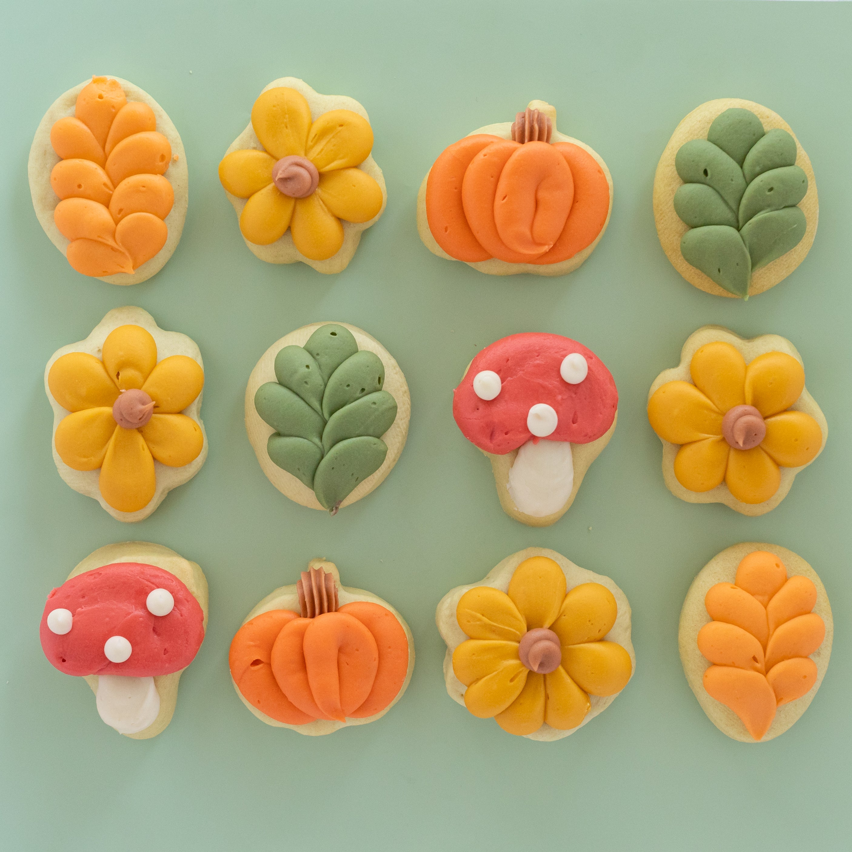 Fall MINI Sugar Cookies (1 Dozen)