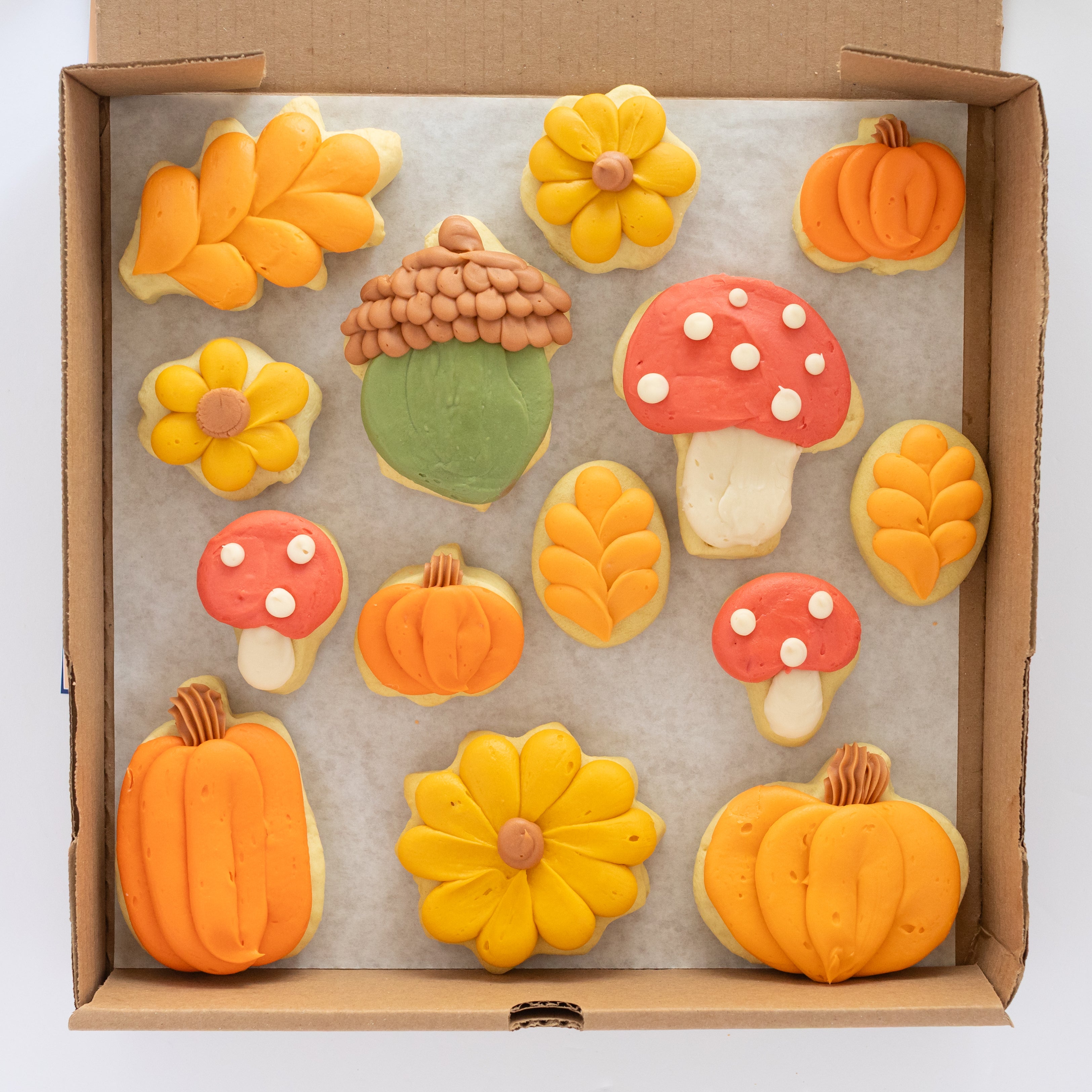 Fall Party Box (6 BIG & 8 MINI Sugar cookies)