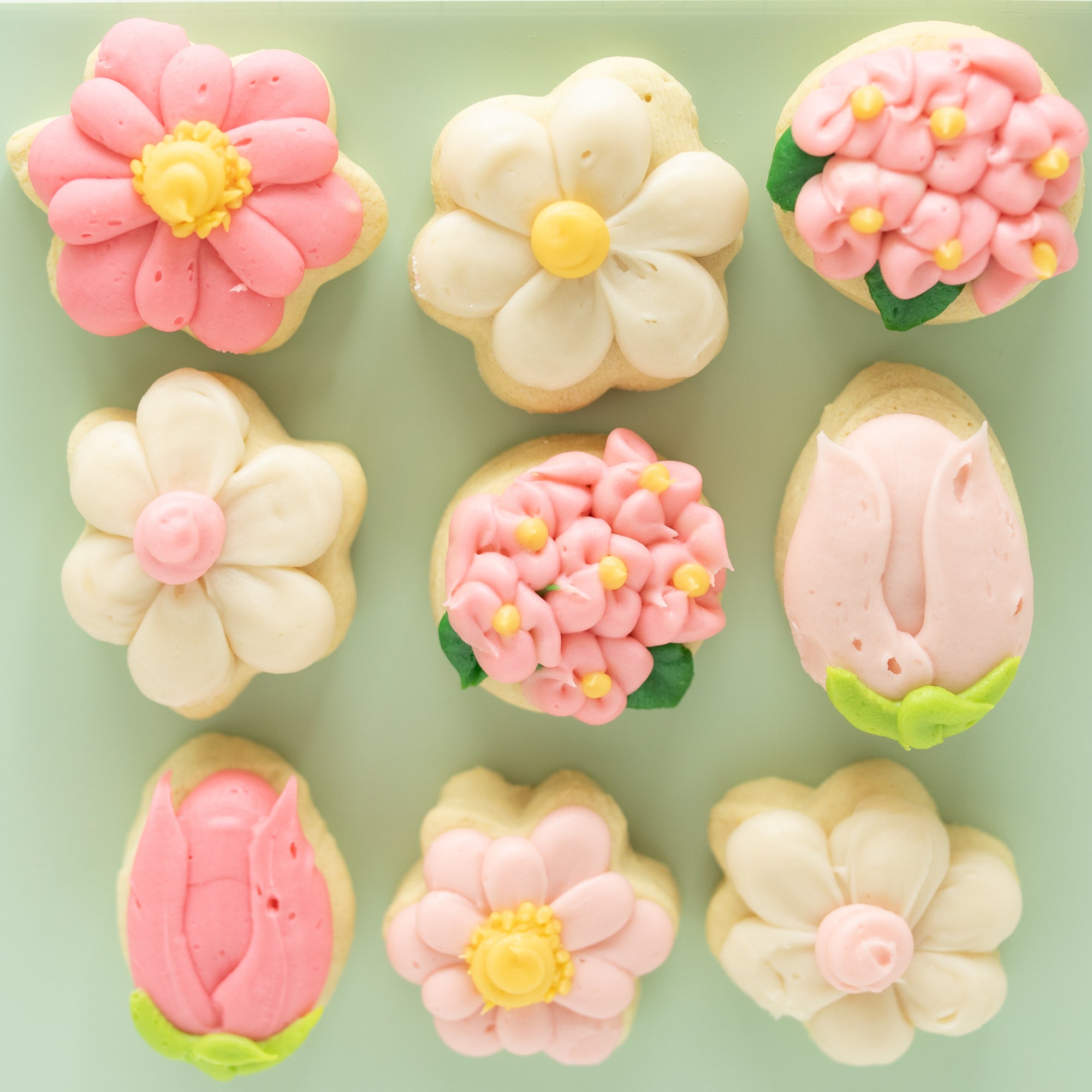 Floral MINI cookies (6 Big 8 Mini)