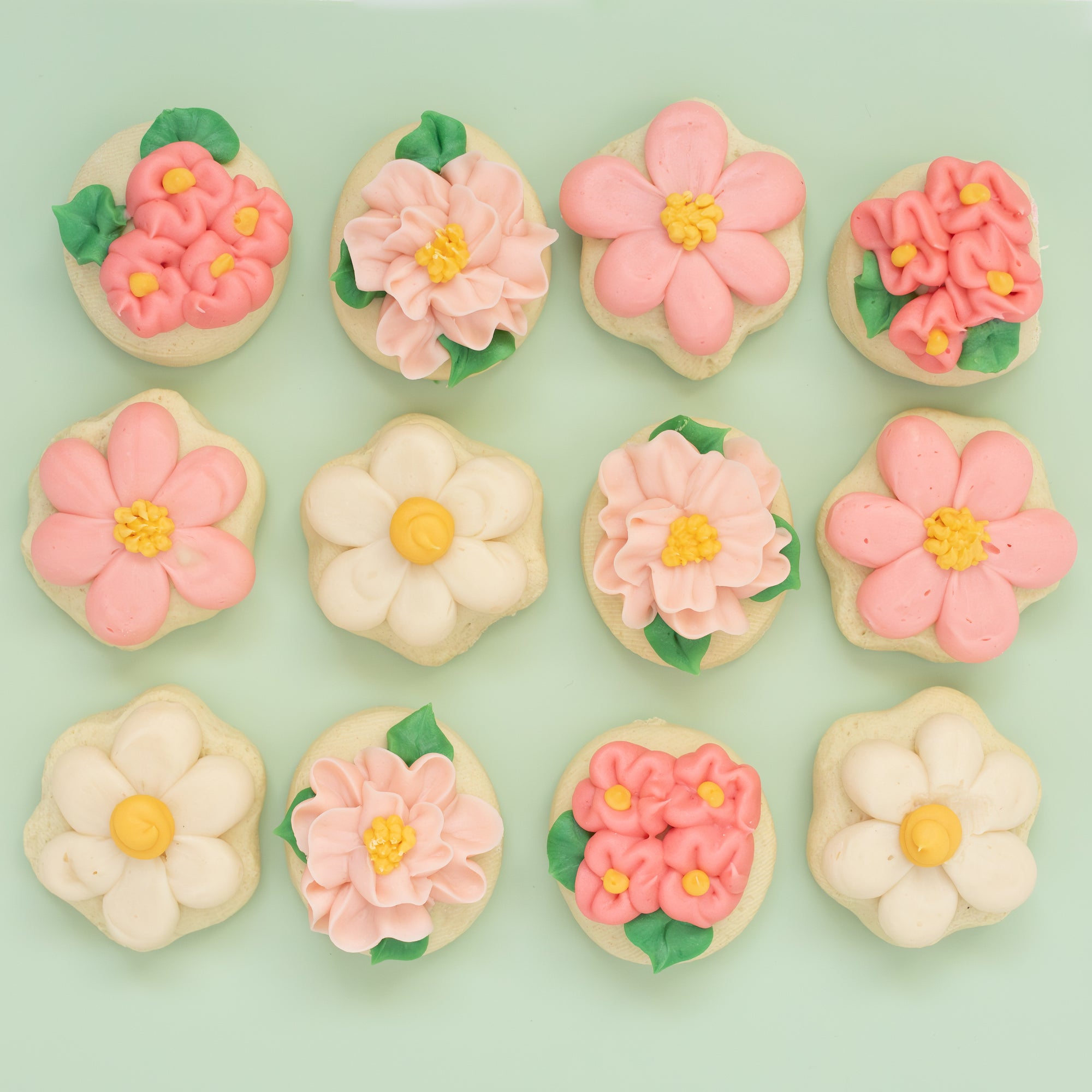 Floral MINI cookies (1 dozen)