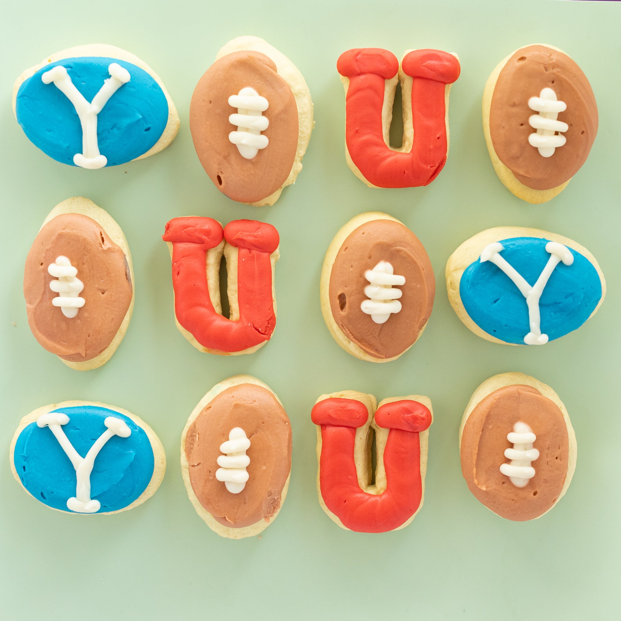 Football MINI Cookies (1 Dozen)