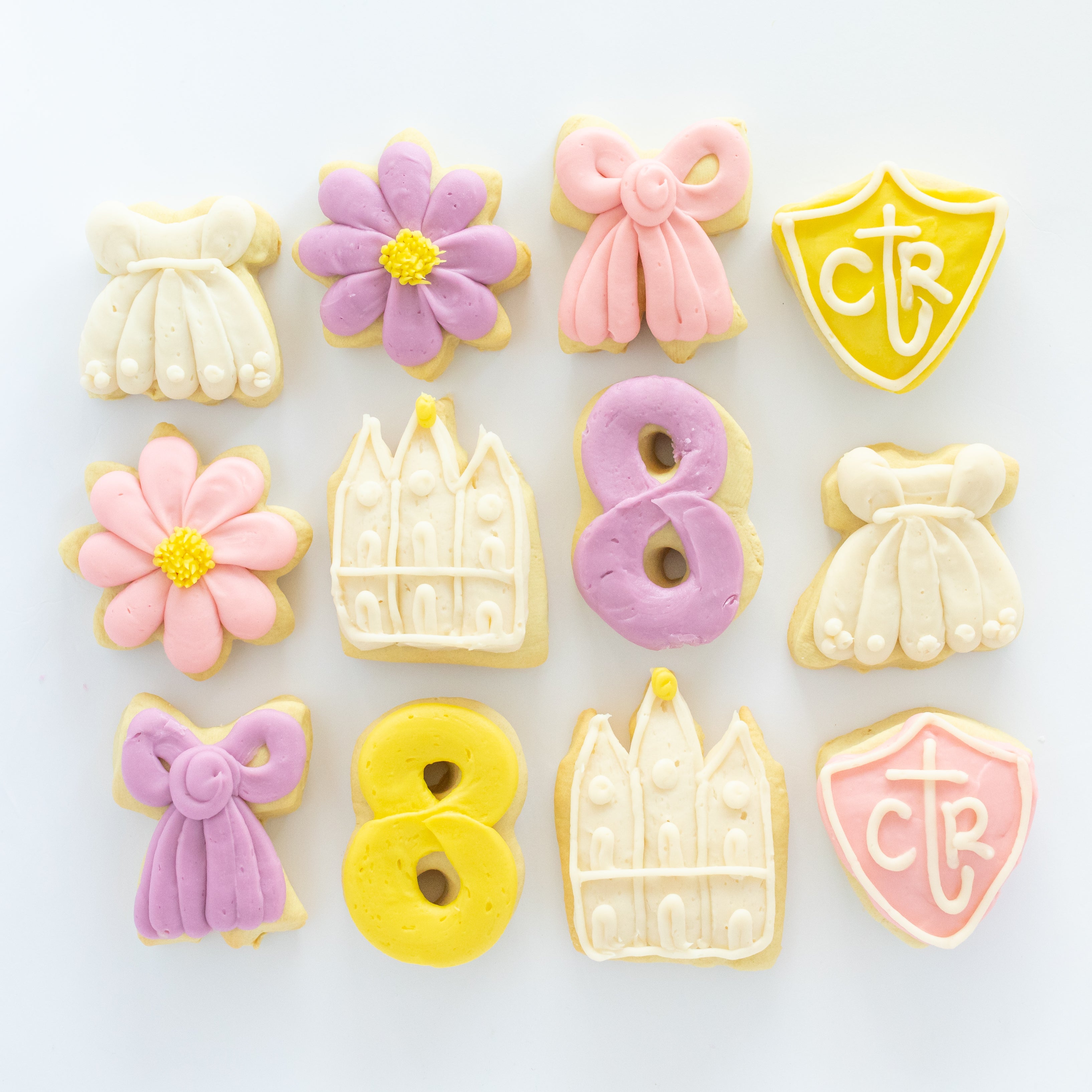 Girl Baptism BIG Sugar Cookies (1 Dozen)