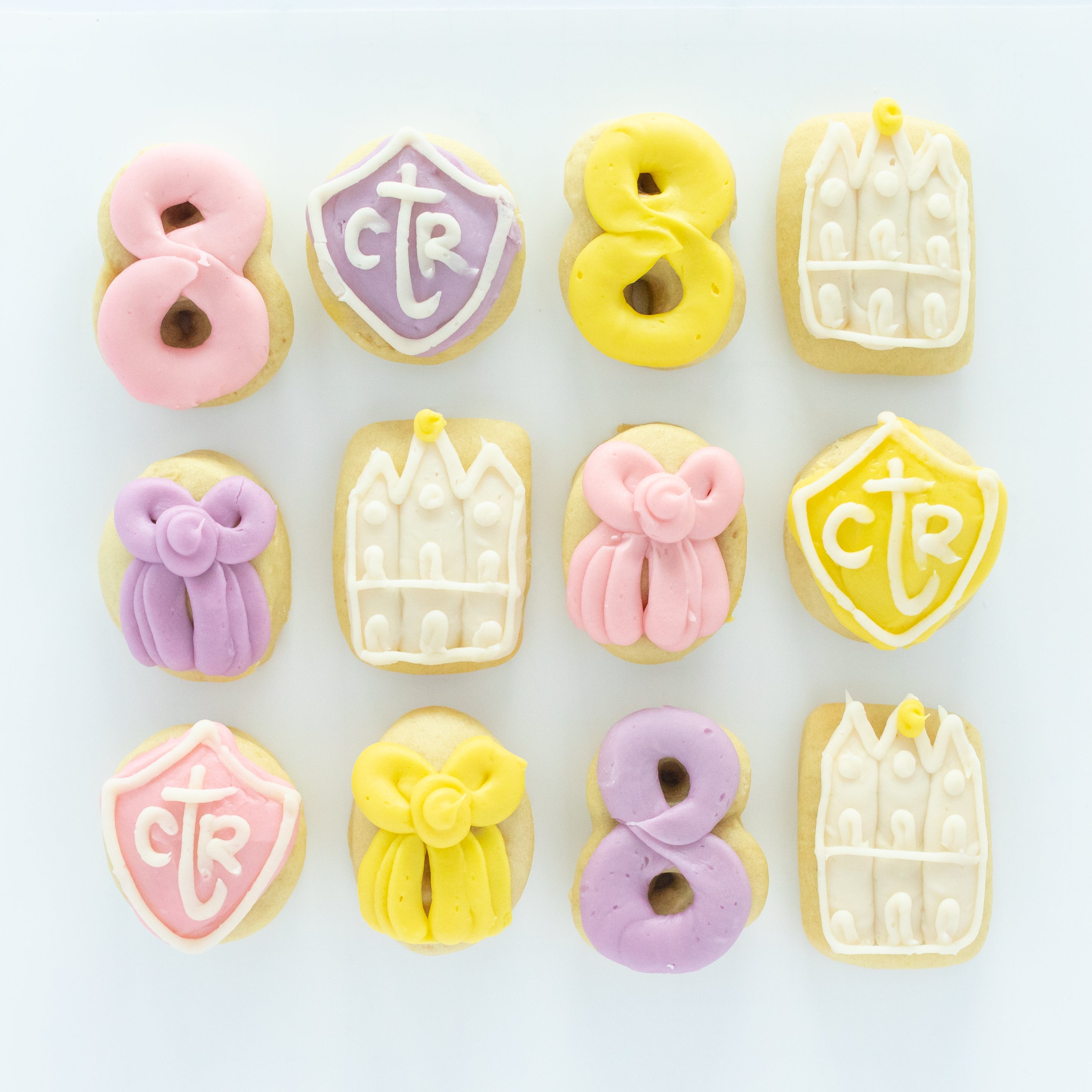 Girl Baptism MINI Sugar Cookies (1 Dozen)
