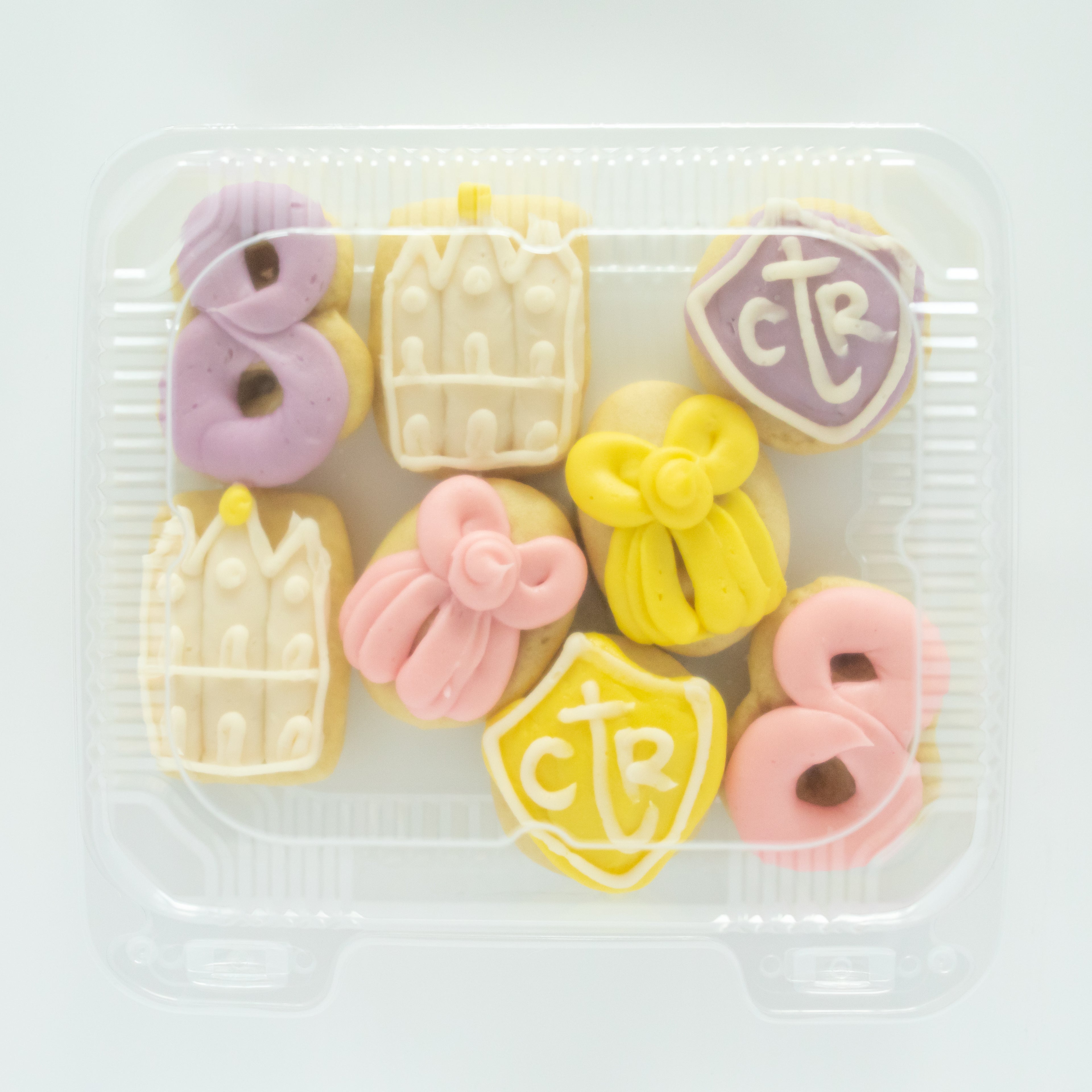 Girl Baptism Party Pack (8 MINI Sugar Cookies)