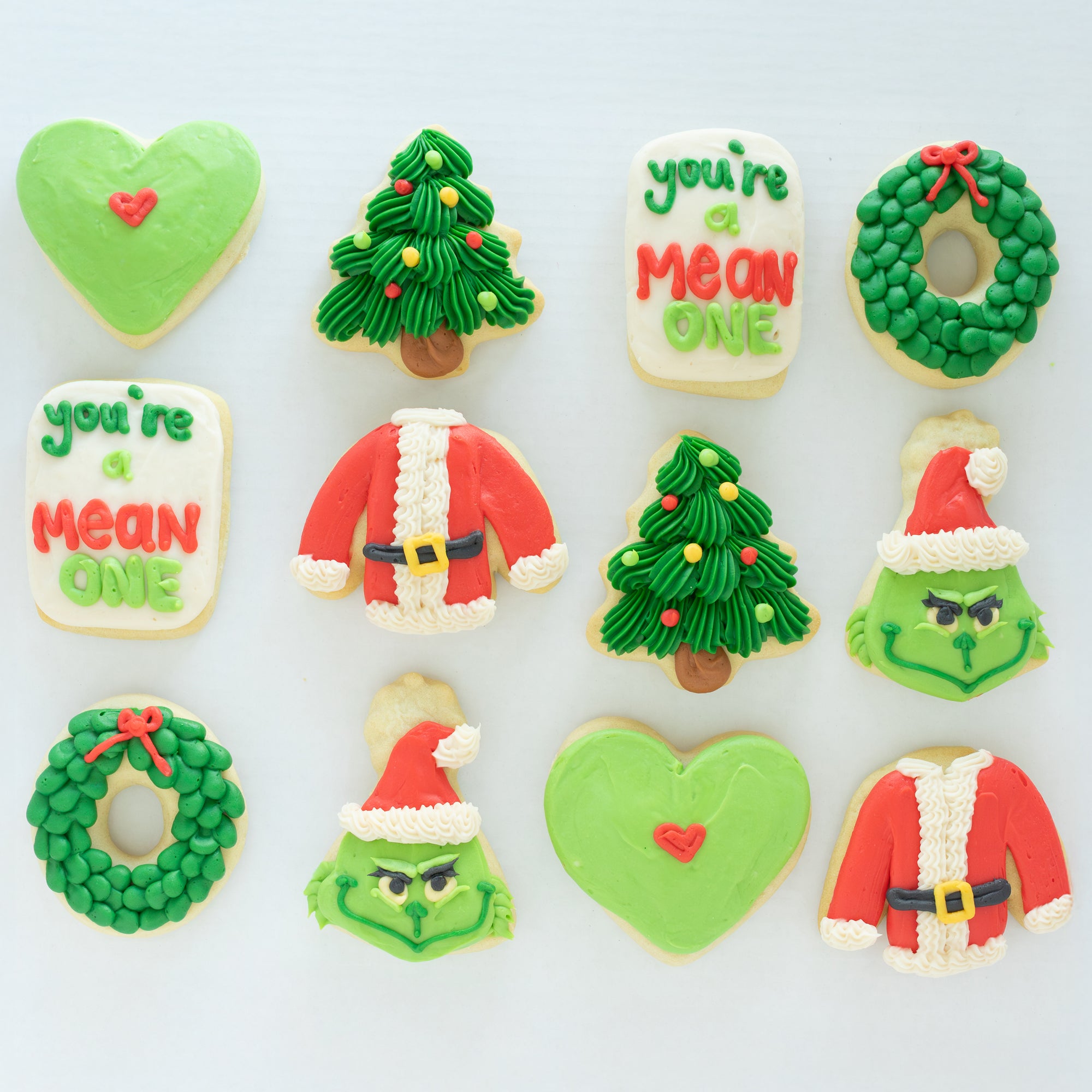 Grinch BIG Sugar Cookies (1 Dozen)