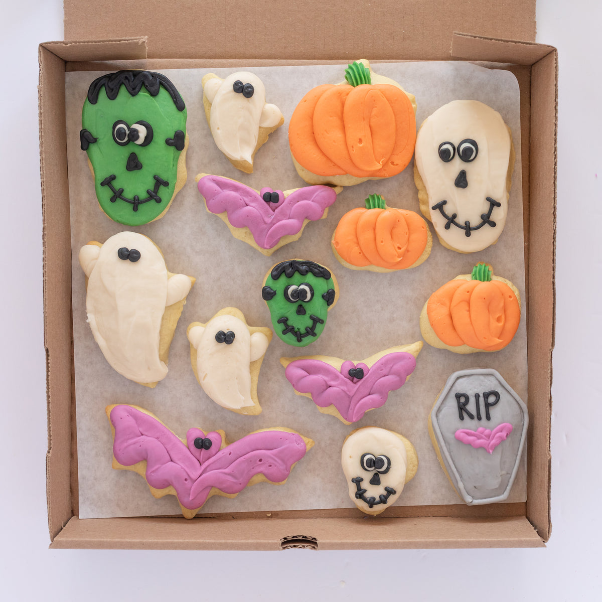 Halloween Party Box (6 BIG & 8 MINI Sugar cookies)