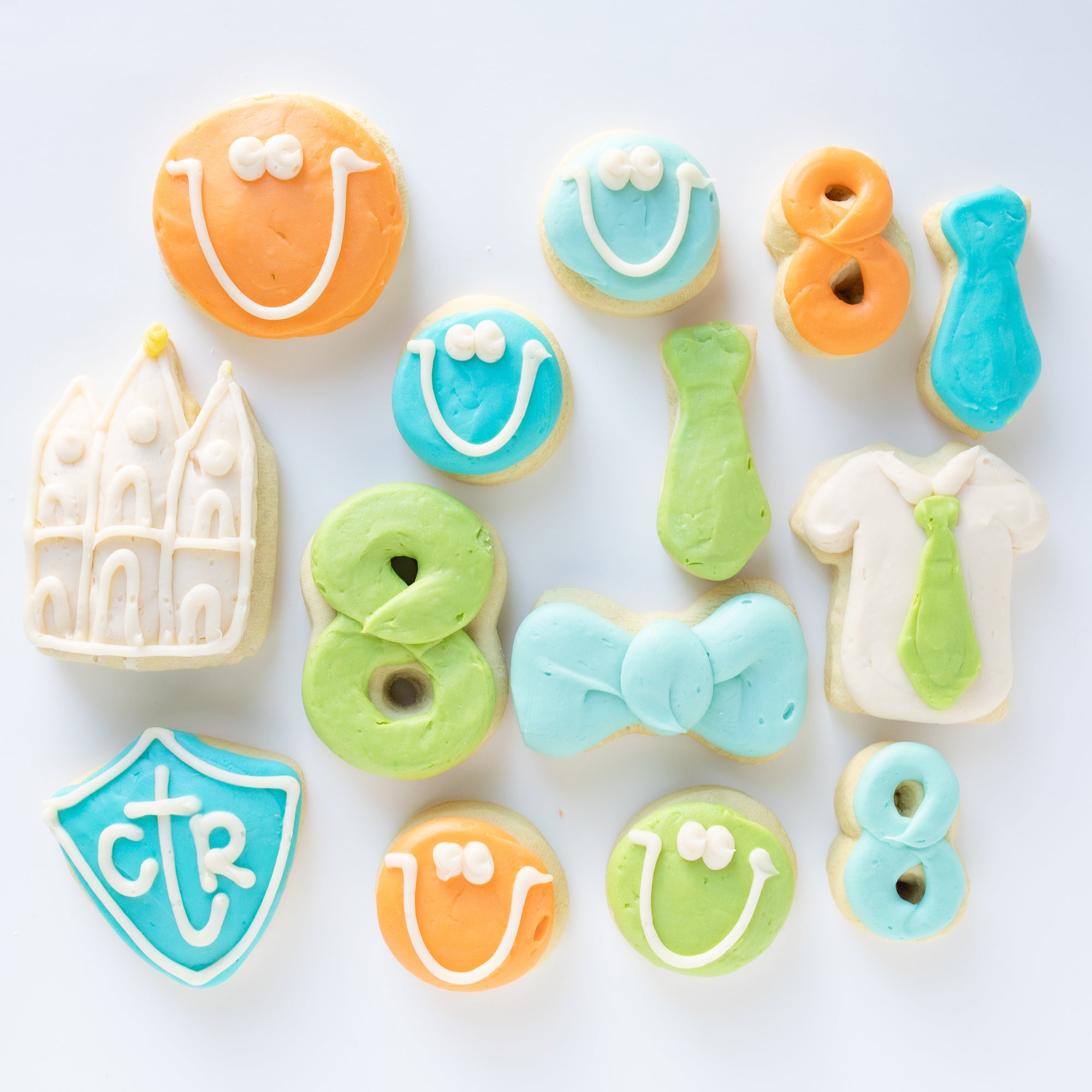 Boy Baptism Party Box (6 Big 8 Mini)