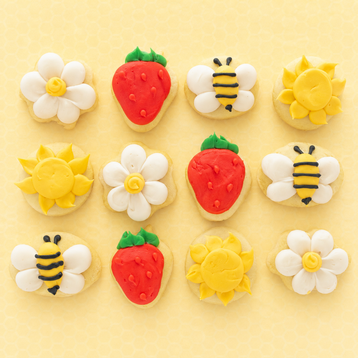 Bees & Berries MINI Cookies (1 Dozen)