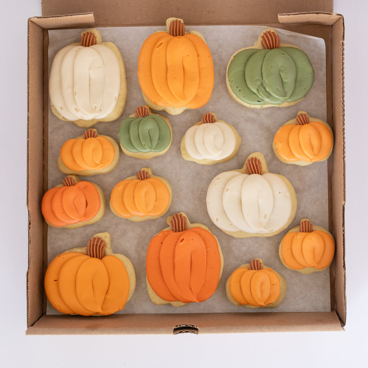Pumpkin Party Box (6 big & 8 mini cookies)
