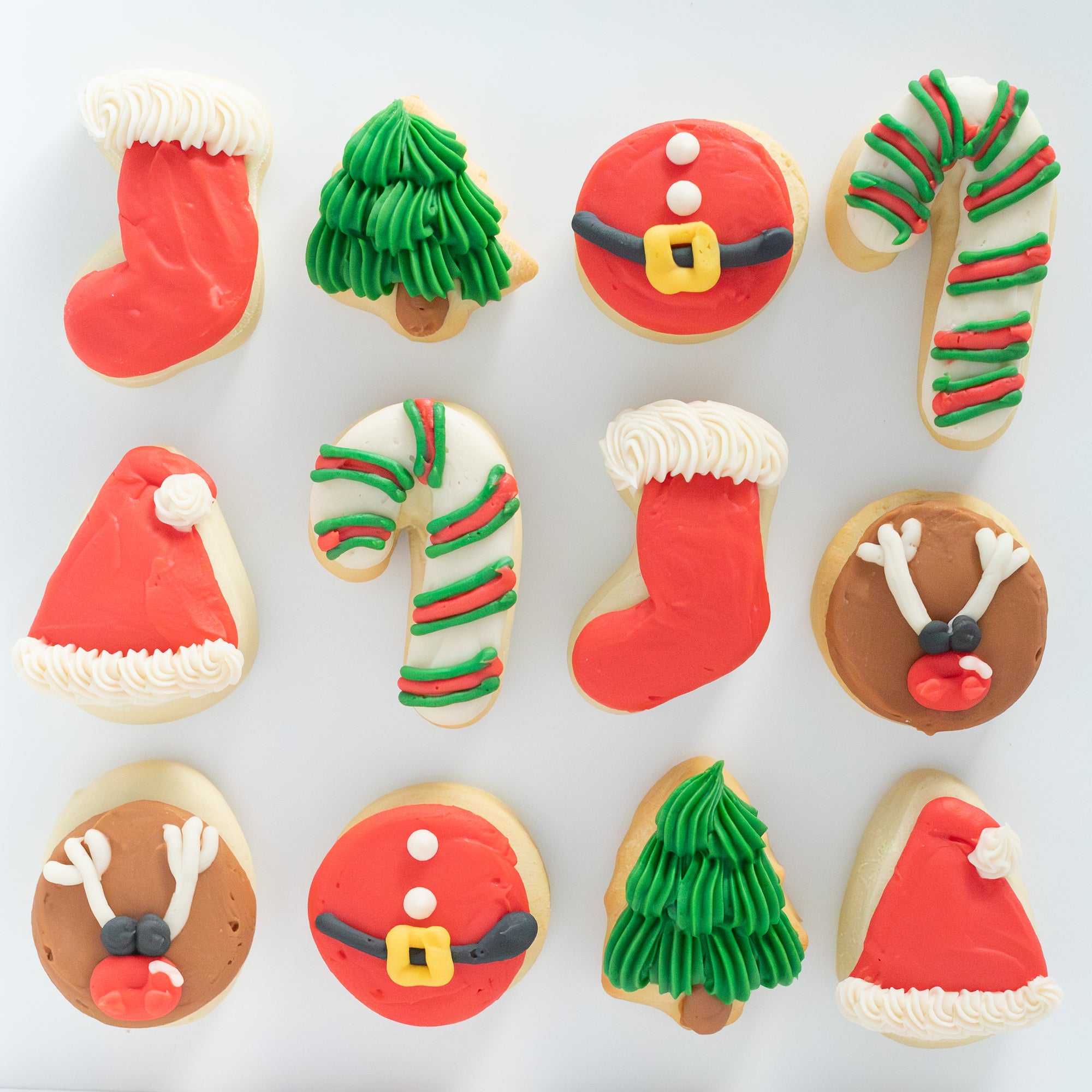 Santa MINI Sugar Cookies (1 Dozen)
