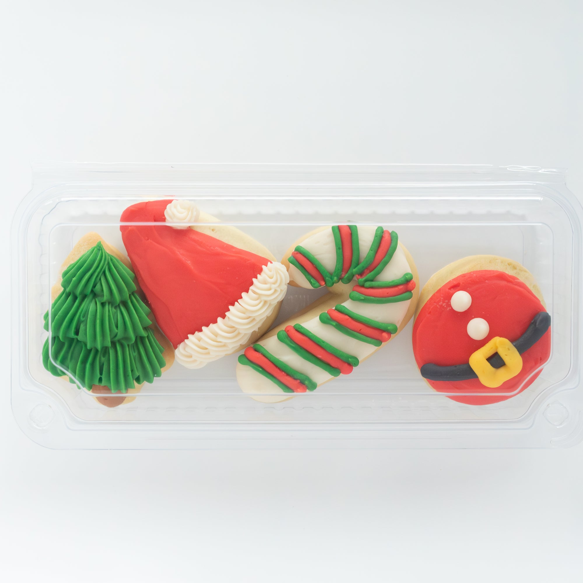 Santa Party Sleeve (4 MINI Sugar Cookies)