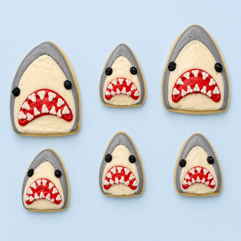 Shark Week BIG Sugar Cookies (1 Dozen)