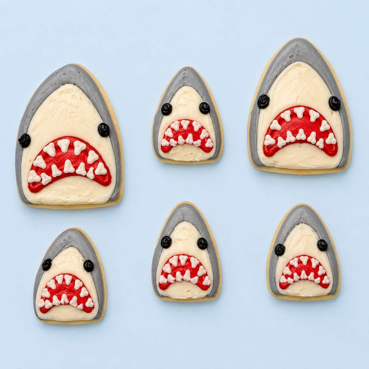 Shark Week BIG Sugar Cookies (1 Dozen)