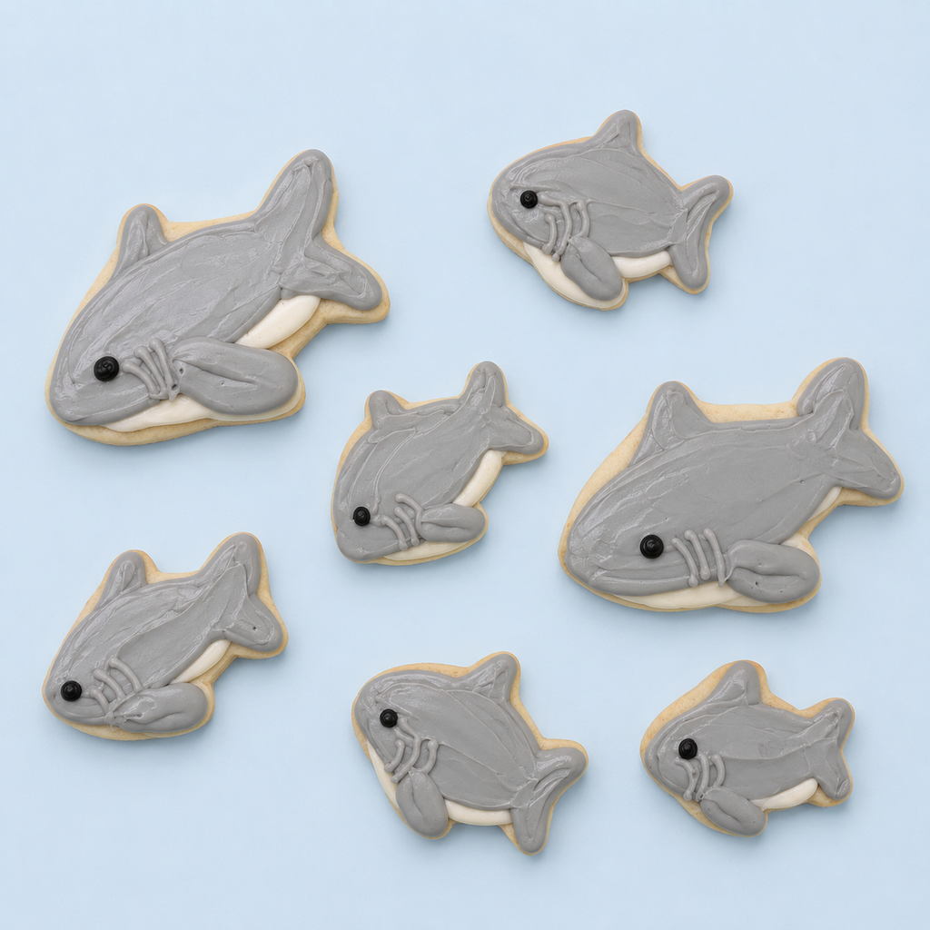 Shark Week BIG Sugar Cookies (1 Dozen)