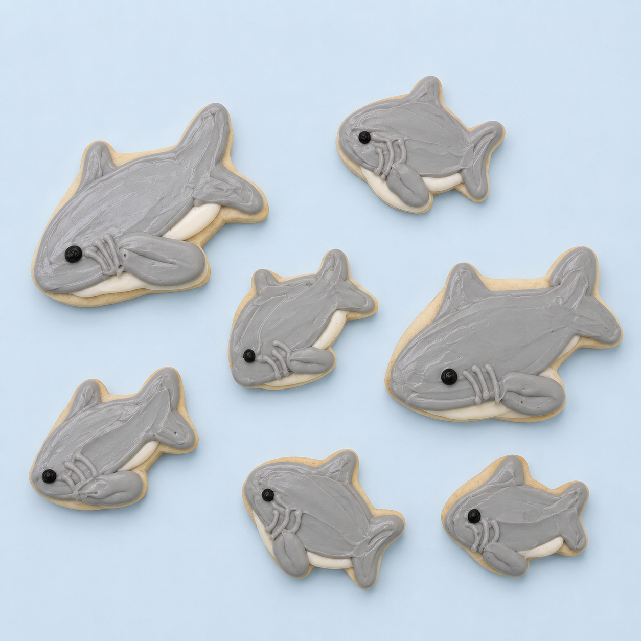 Shark Week BIG Sugar Cookies (1 Dozen)