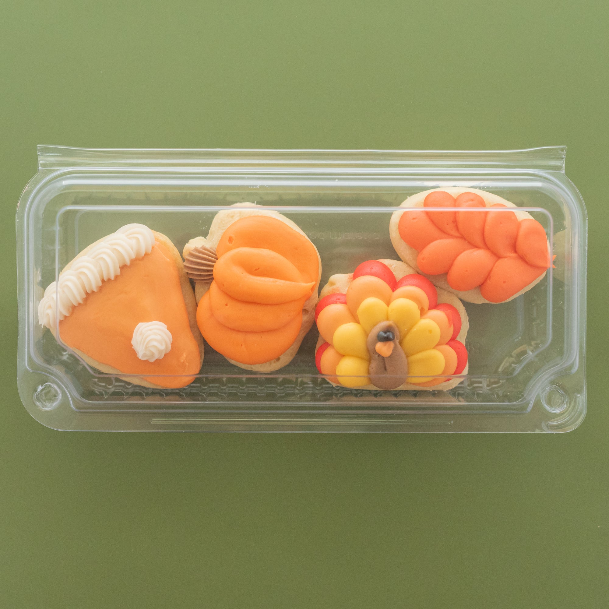 Thanksgiving Party Sleeve (4 MINI Sugar Cookies)
