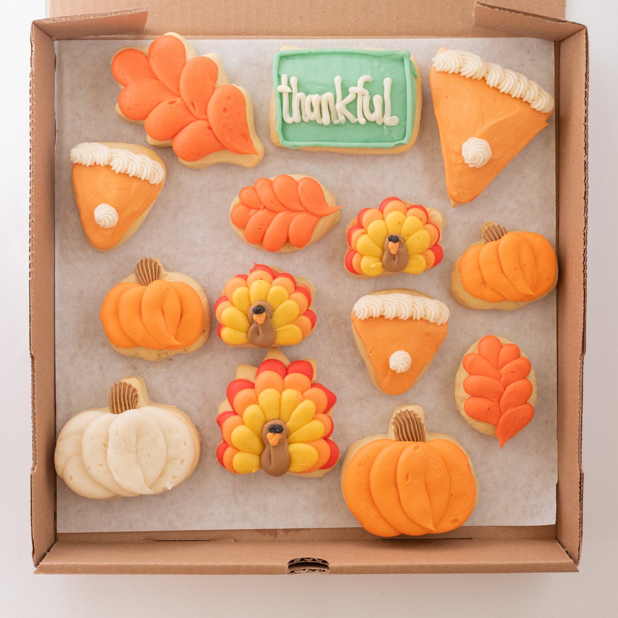 Thanksgiving Party Box (6 BIG & 8 MINI Sugar Cookies)