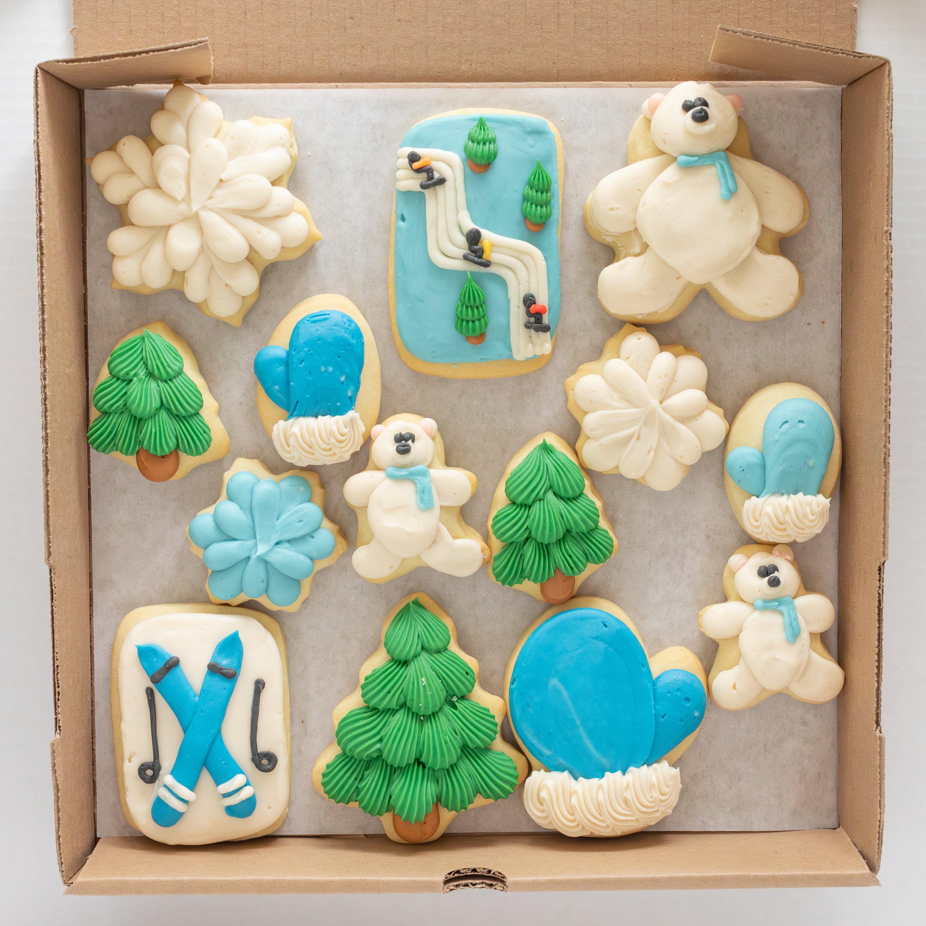 Winter Party Box (6 BIG & 8 MINI Sugar Cookies)