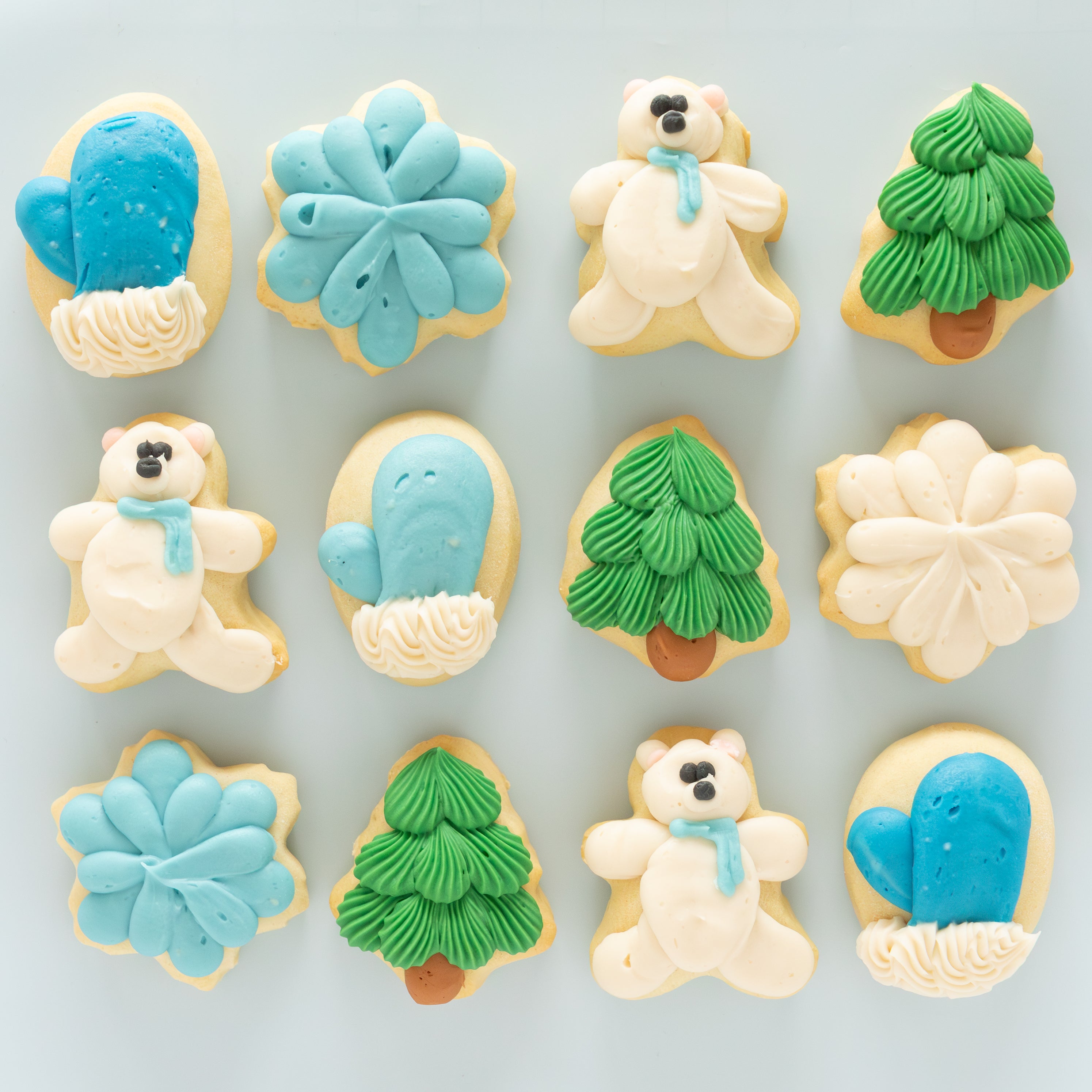 Winter MINI Sugar Cookies (1 Dozen)