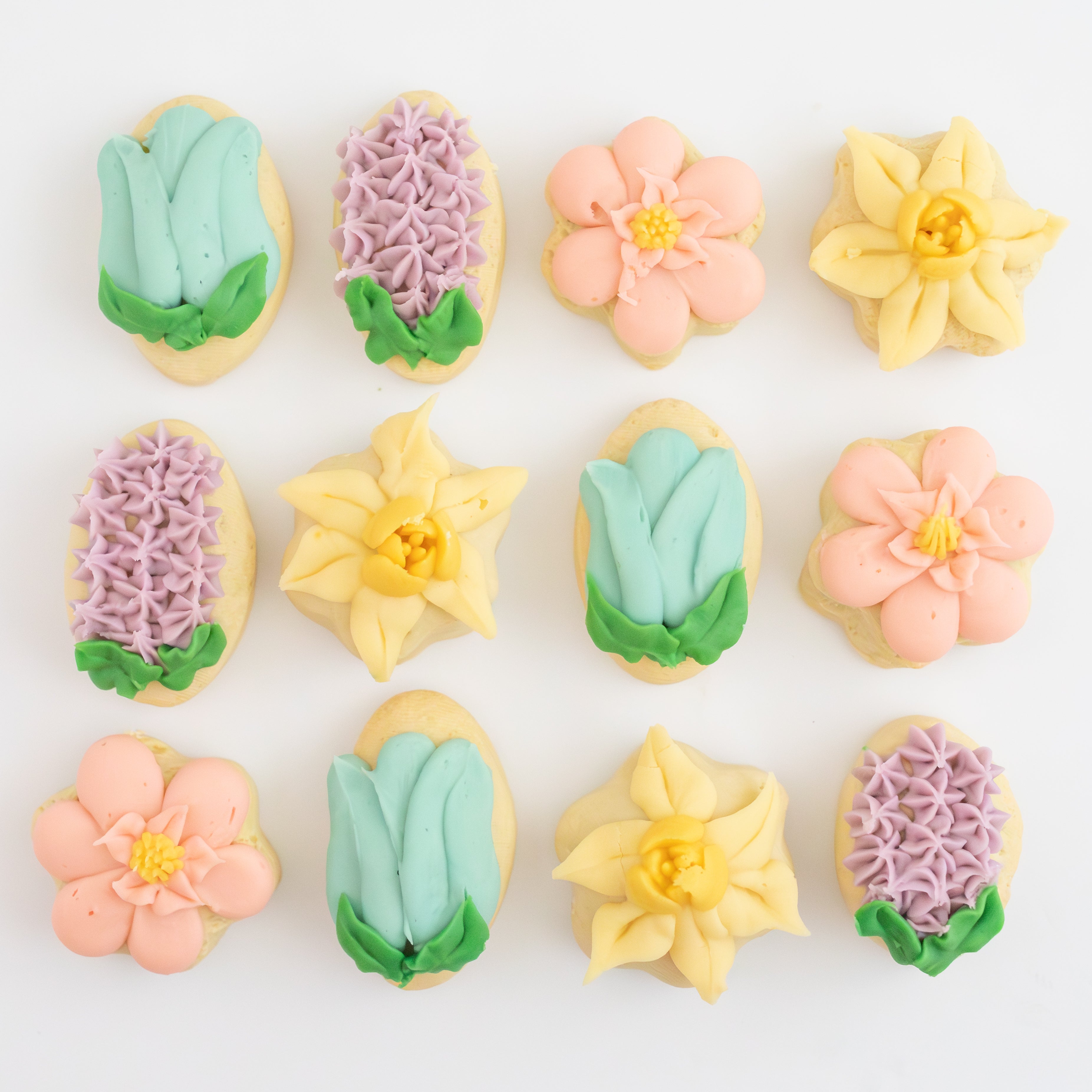 Spring Floral MINI cookies (1 dozen)